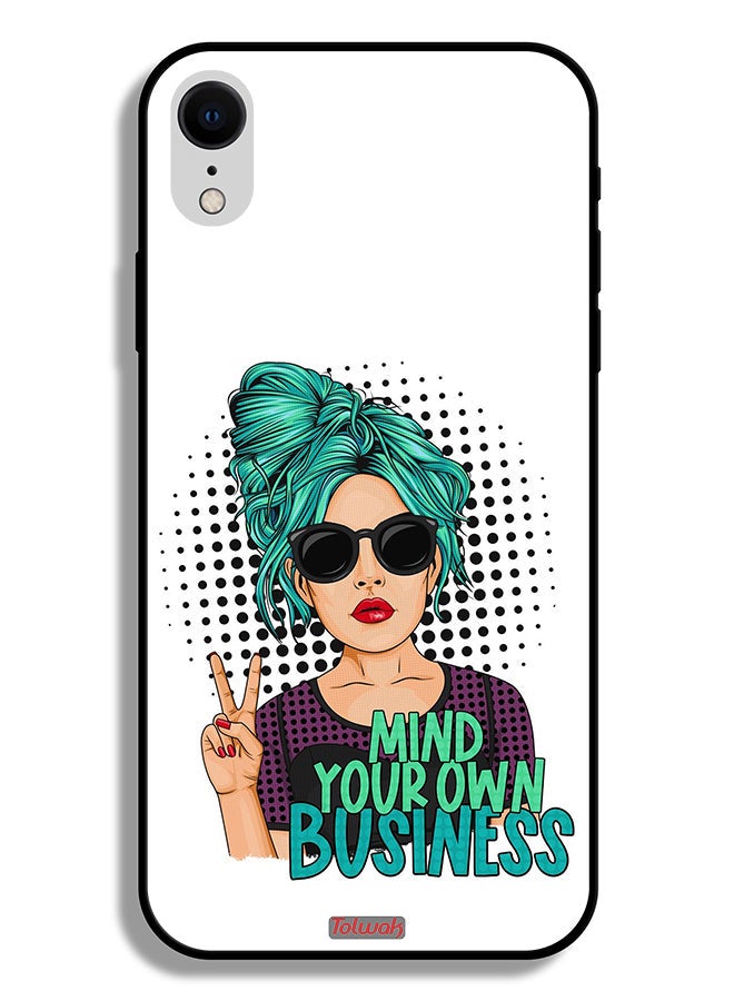 Tolwak Apple iPhone XR Protective Case Mind Your Own Business - Image 2