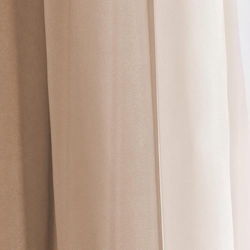 NAPEARL Window Scarf Valance, Curtain Scarf for Windows, Valance for Ceremony Backdrop, Wedding Arch Draping Fabric, Kids Bedroom, Decorative Swag Curtain 216 Inches, Brown - Image 5