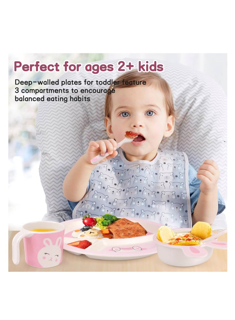 Factory Price 5 Piece Bunny Bamboo Tableware Set - Image 3