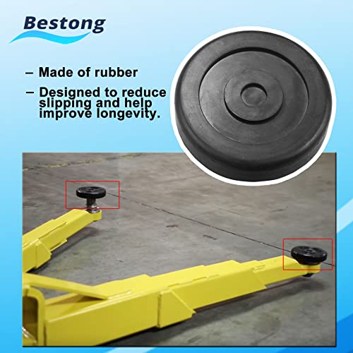 Bestong Round Rubber Arm Pads a Set of 4 HD Slip on # 5715017 Compatible with BENDPAK Lift DANMAR Lift - Image 4
