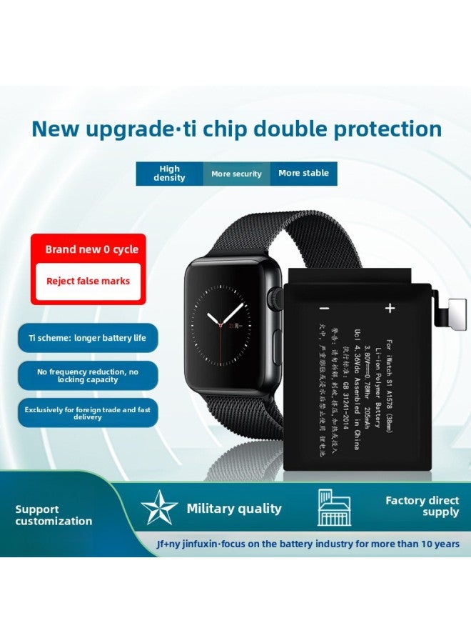 For Apple Watch S6/S5/SE Battery For Apple IWatchS2/3/4 Generation S7 41mm Built-in Battery-Standard Capacity:S9/41mm (a2954) Capacity 282mah  - Image 1