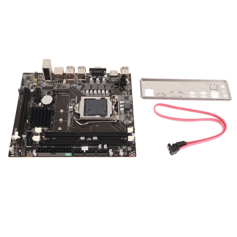 RMC DDR3 Desktop Motherboard 4-Pin 24-Pin Power Interface Durable Material PC Motherboard - Sturdy Design Computer Motherboard for Intel Core I7 I5 I3 - Image 1