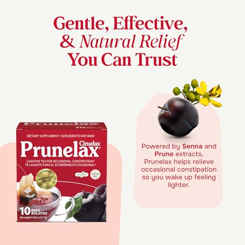 Prunelax Ciruelax Regular Strength Laxative Tea Bags - Made with Natural Senna Extracts, for Occasional Constipation, Senna Extract - 10 Bags - Image 2