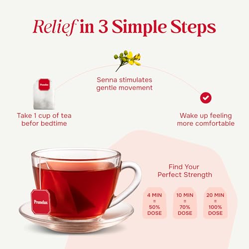 Prunelax Ciruelax Regular Strength Laxative Tea Bags - Made with Natural Senna Extracts, for Occasional Constipation, Senna Extract - 10 Bags - Image 3