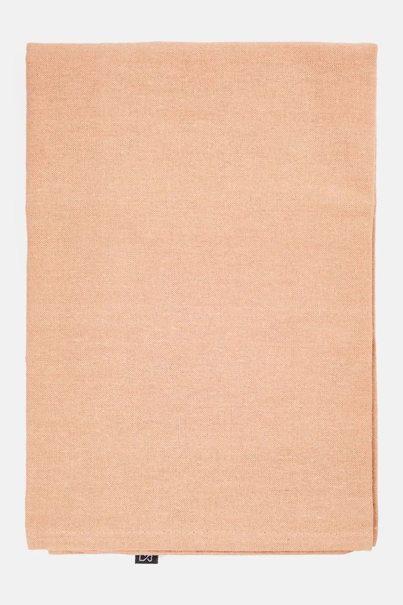 Muy Mucho 1 Pc Plain Organic Cotton Cushion Cover 60 x 60 cm, Peach