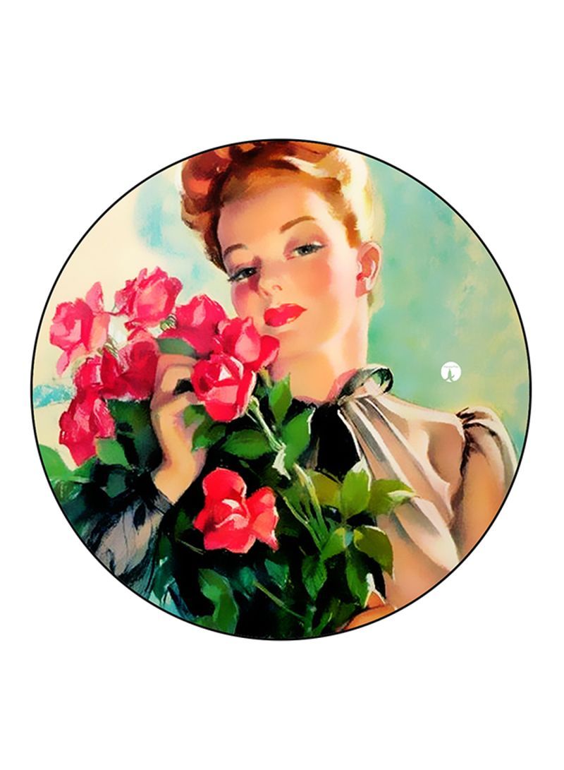 Vintage Art Printed Mouse Pad Multicolour