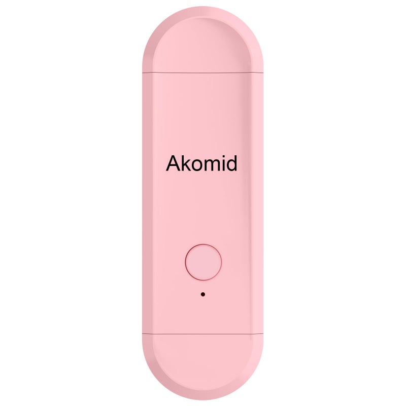 Akomid USB Rechargeable Book Light for Reading in Bed, 8 LEDs Bookmark Style Clip on, Eye-Cared Amber Light Mode for Kids, Blue Light Blocking, Stepless Dimming, Pink - Image 1
