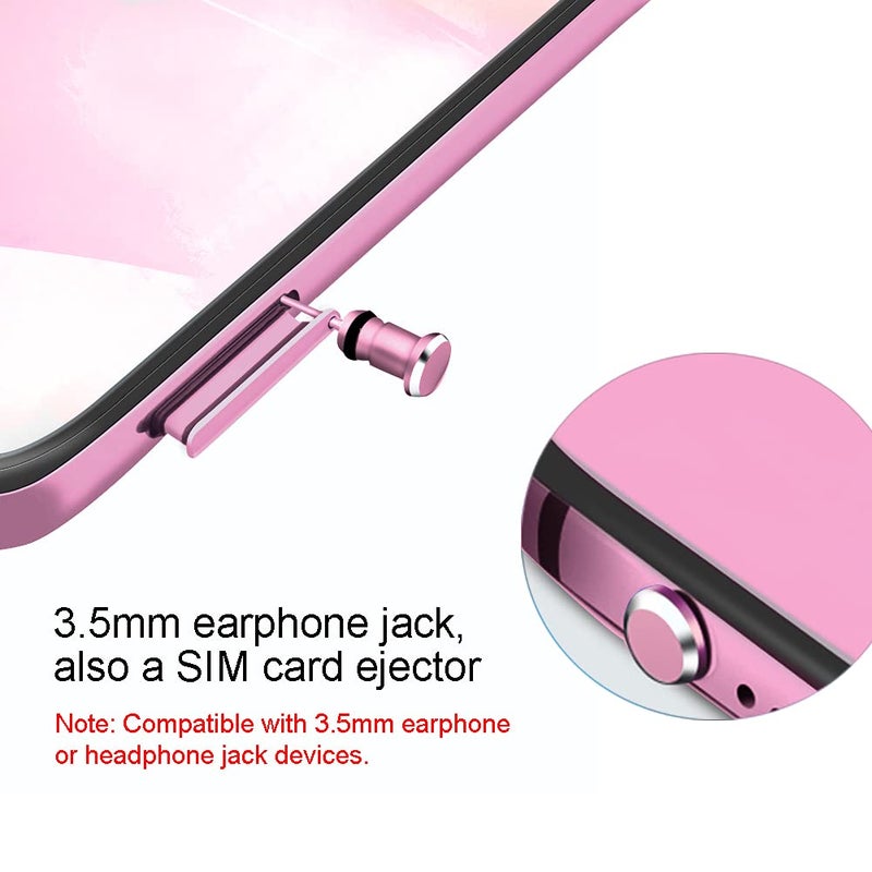 Careflection غطاء USB C واقي من الغبار، غطاء منفذ شحن نوع C وفتحة سماعة الهاتف، واقي من الأوساخ، متوافق مع سامسونج جالاكسي S21 بيكسل ون بلس لابتوب ماك بوك برو أندرويد وردي 2 عبوة - Image 4