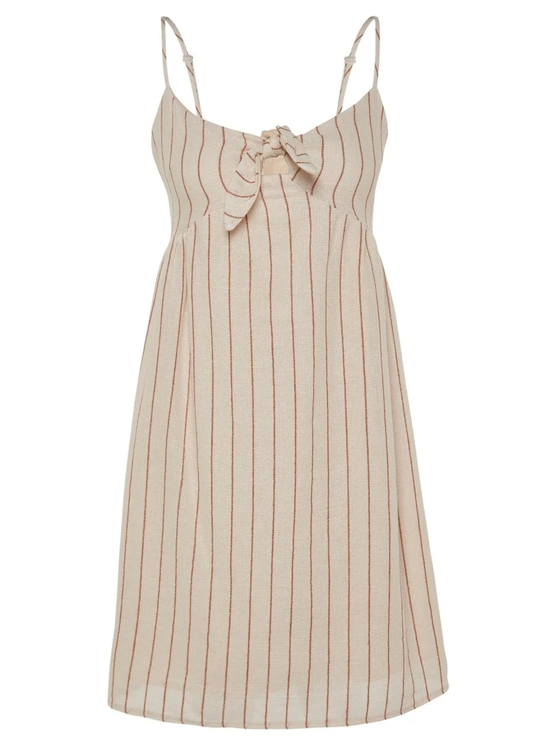 trendyol Striped Bow Detail Dress