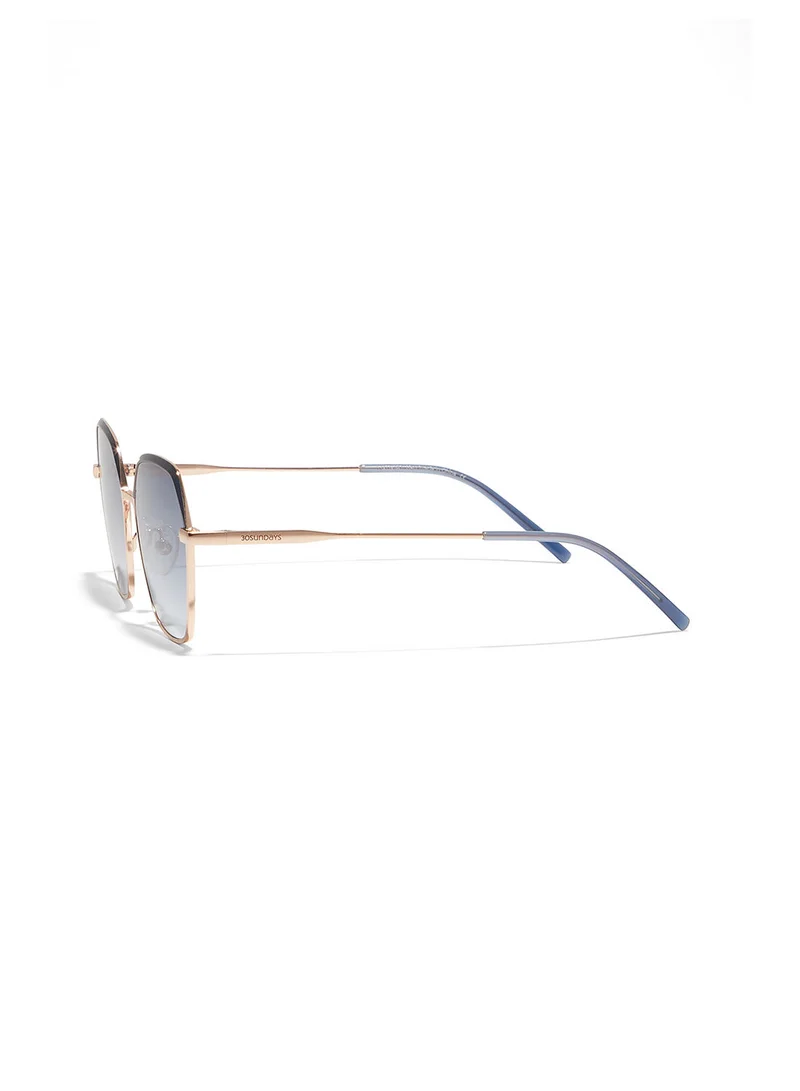 30Sundays Cera,Women Sunglasses, Geometric Sunglasses, UV Protection: UV400 (Blue,Blue)