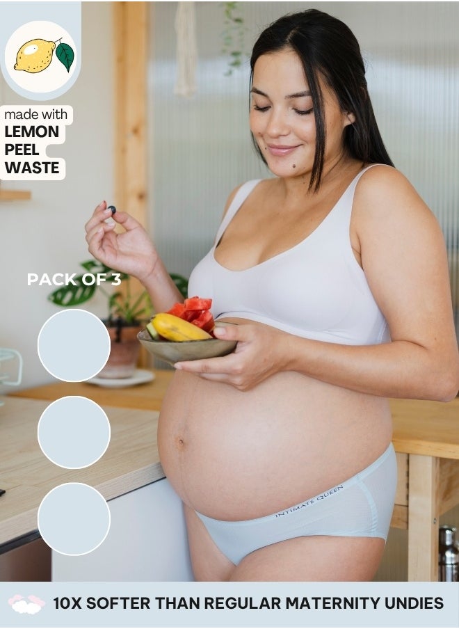 Intimate Queen Lemon Bae Maternity Briefs – Ultra Soft, Seamless  Comfort for Pregnancy & Sensitive Skin (Pack Of 3)  - Image 1