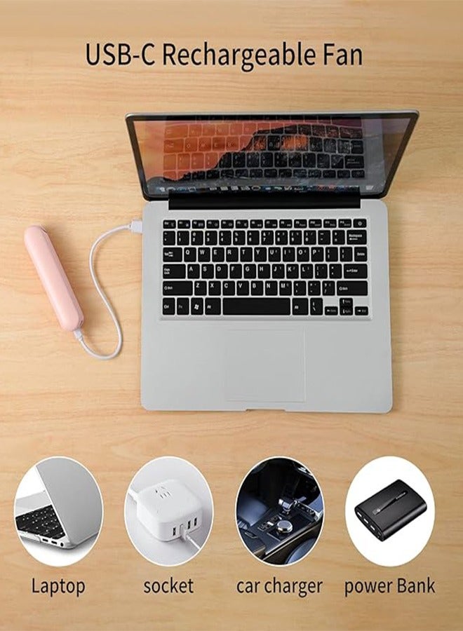 Joylifetech Handheld Fan, Mini Fan Portable Personal Fan, 2000mAH USB Rechargeable Fan with Power Bank, 3 Speeds Adjustable, Battery Operated 14-32 Hours for Women Men Commute Travel Outdoor - Image 4