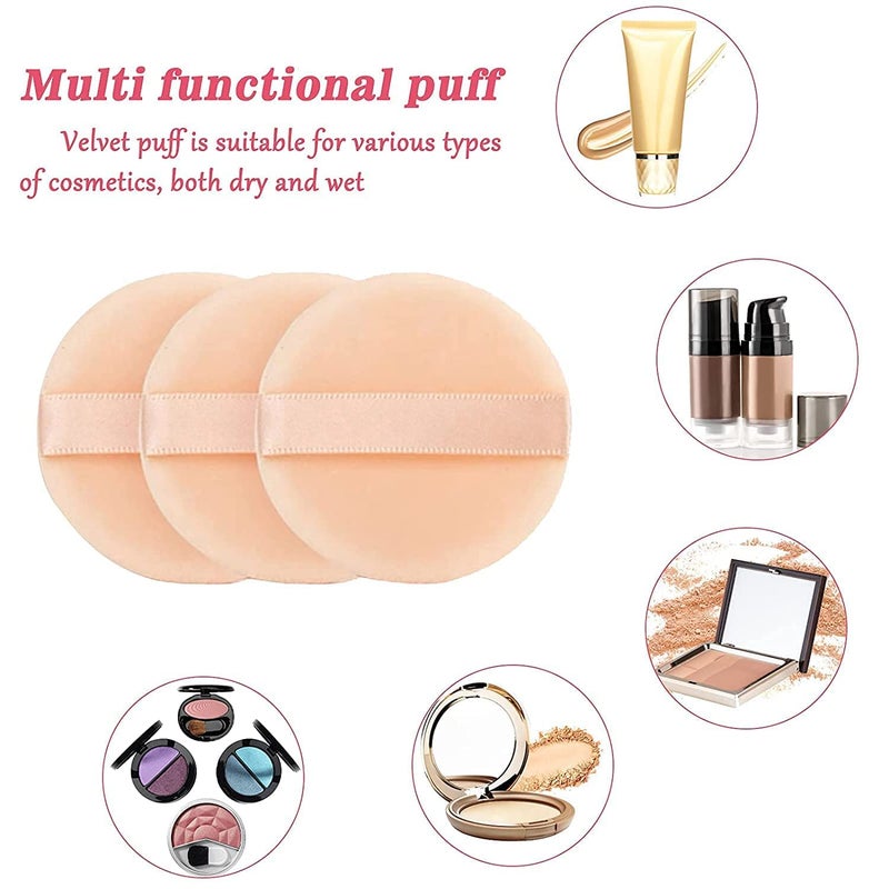 advancedestore Pure Cotton Powder PuffPuff for Powder Foundation Blending for Loose Powder Mineral Powder Body Powder PACK OF 1 - Image 3