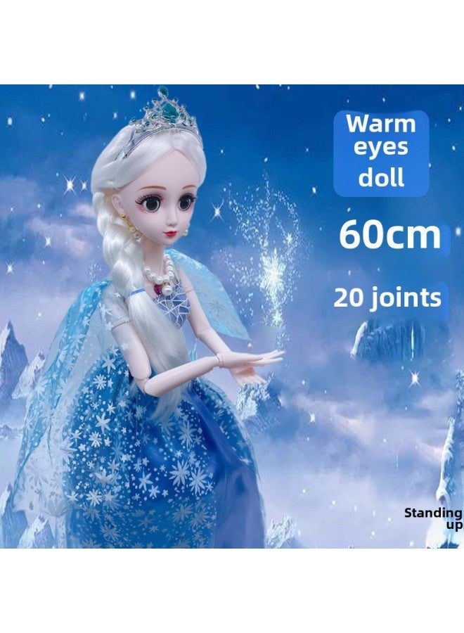 Doll Oversized Smart Doll Suit Girl Princess Dress Up Toy Single Doll Birthday Toy-Colour:Poetry (can Blink)-High:No Music Version + Gift C + 10 Clothes In Total + Gift Box - Image 2