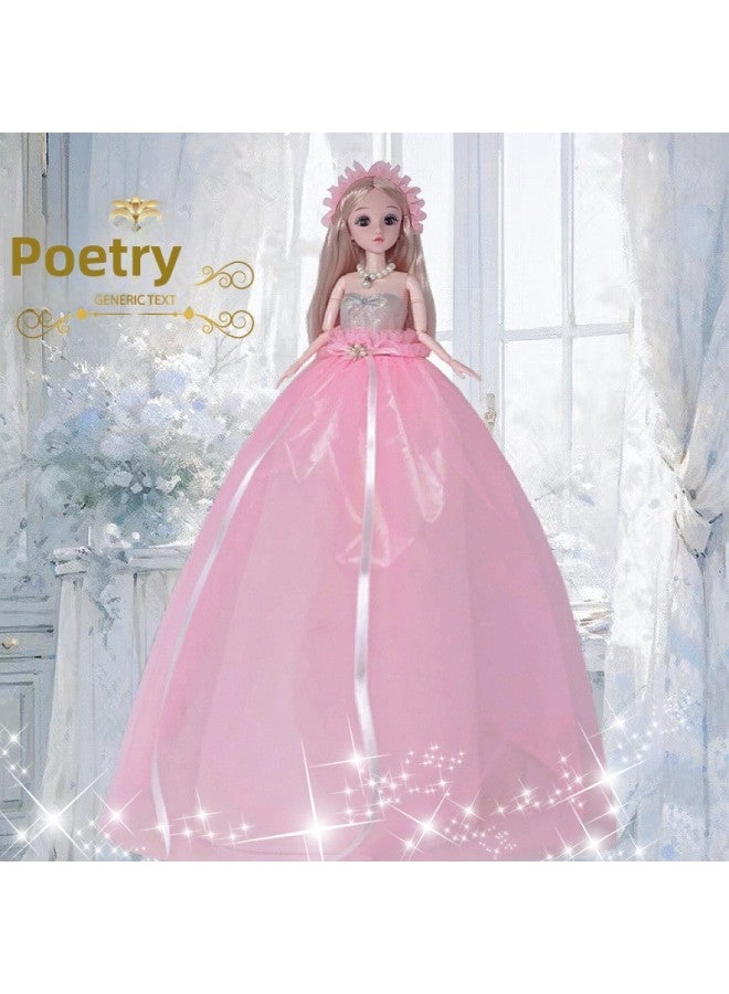 Doll Oversized Smart Doll Suit Girl Princess Dress Up Toy Single Doll Birthday Toy-Colour:Poetry (can Blink)-High:No Music Version + Gift C + 10 Clothes In Total + Gift Box - Image 1