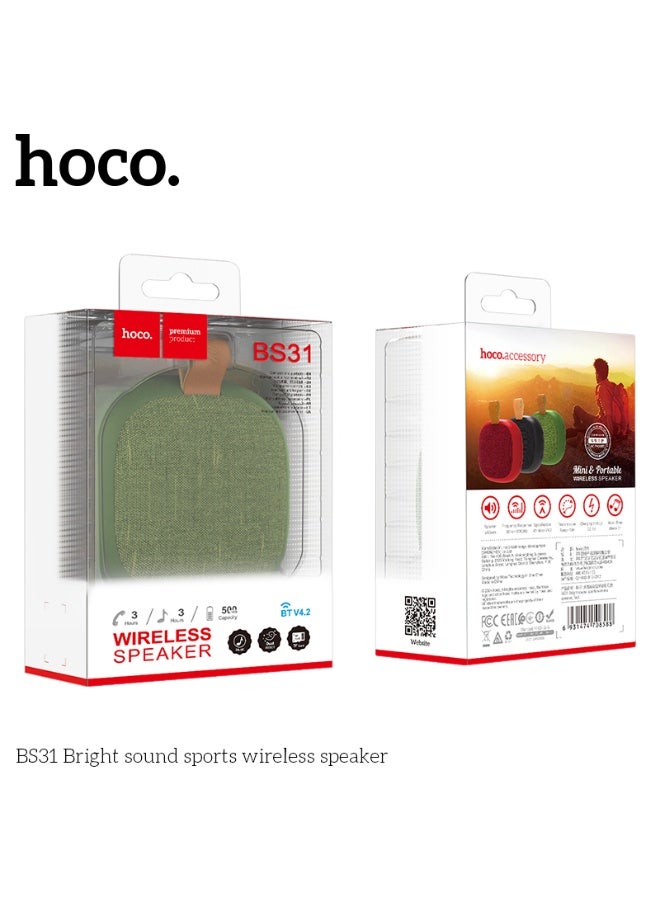 هوكو. BS31 مكبر صوت لاسلكي رياضي بصوت مشرق - Image 4