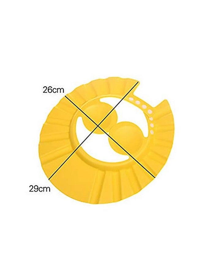 Plenteous Soft Adjustable Baby Shower Cap Waterproof Silicone Bath Hat for Kids Toddlers Newborns Hair Wash Protector Eye Ear Shield Shampoo Bathing Hat for Boys Girls (Multi-Color) - Image 4