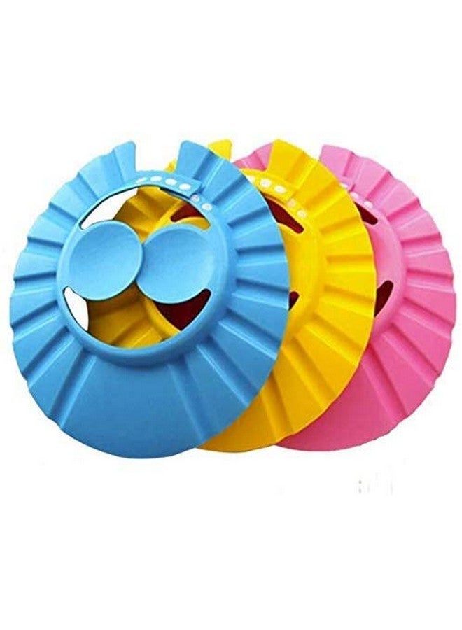 Plenteous Soft Adjustable Baby Shower Cap Waterproof Silicone Bath Hat for Kids Toddlers Newborns Hair Wash Protector Eye Ear Shield Shampoo Bathing Hat for Boys Girls (Multi-Color) - Image 2