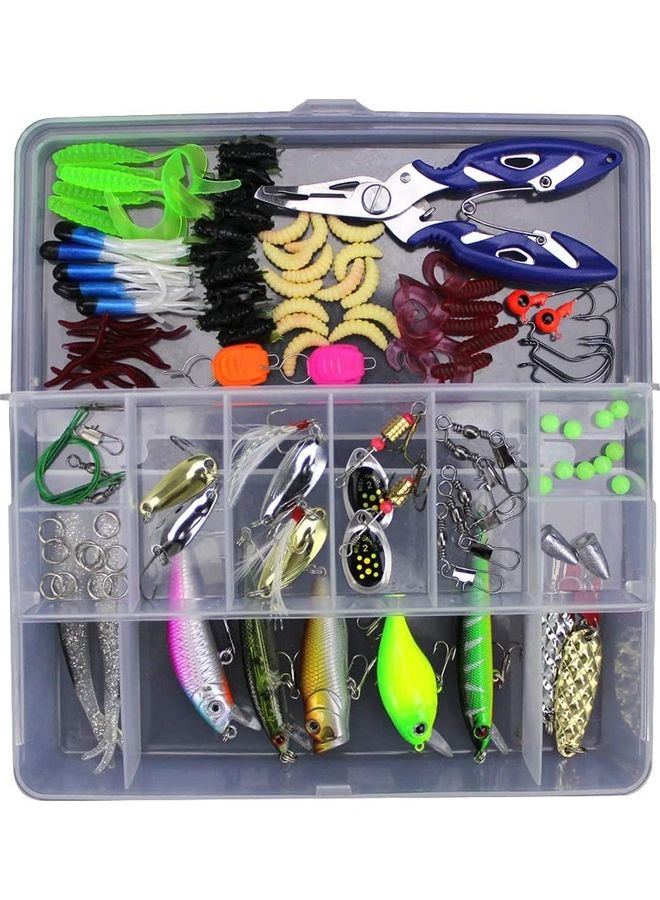 NIBEMINENT 103-Piece Mixed Universal Artificial Soft Baits kit - Image 1