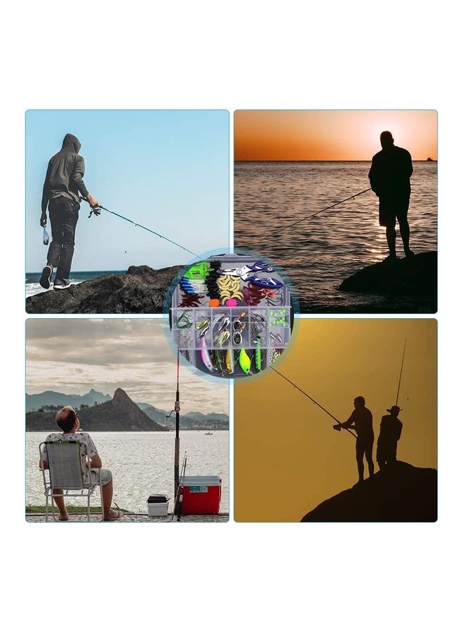 NIBEMINENT 103-Piece Mixed Universal Artificial Soft Baits kit - Image 5