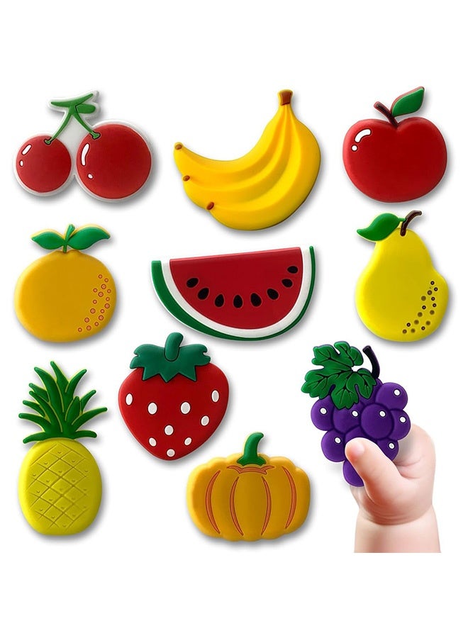 Peachjoy Refrigerator Magnets, 10 Pcs Fridge Magnets for Kids, Fridge Refrigerator Magnets Set, Cute Fruits Cartoon Magnet, Activity Home Kitchen Decoration Accessories Travel Souvenirs  - Image 1