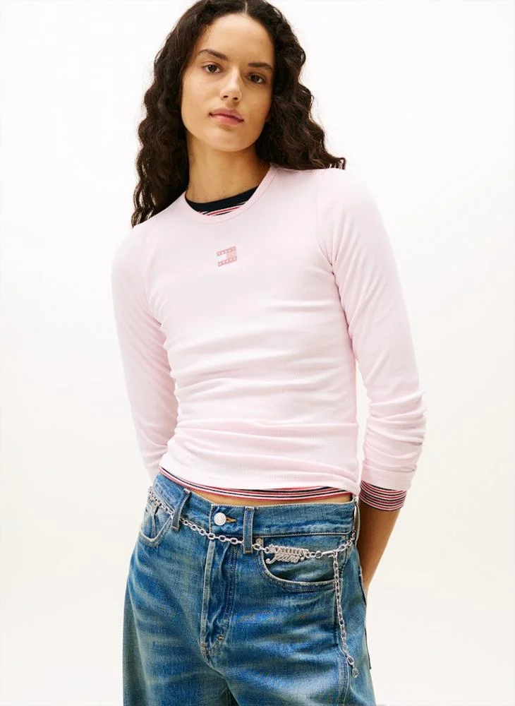 TOMMY JEANS Logo Crew Neck T-Shirt