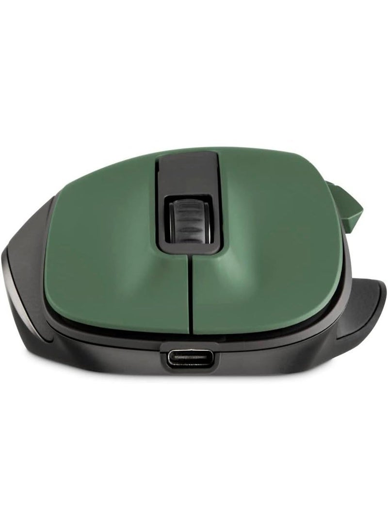 Hama | Ergonomic Mouse (Wireless Mouse, 6 Buttons, 2.4 GHz, BlueWave, 800/1200/1600 dpi, Optical, Wireless, Ergonomic Mouse for Laptop/PC, Battery, Right-Handed User), Green - Image 4