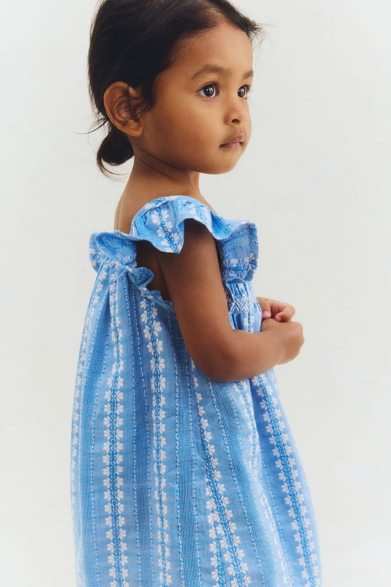 H&M Embroidery-detail cotton dress