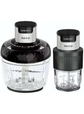 Sokany Glass Chopper and Grinder 2 Speeds 800 3 Liters + 1/2 Liters - pzsku/Z63E5907256E8FE883EC4Z/45/1752613308/a4f50221-86f0-4c47-bf82-319491deabec