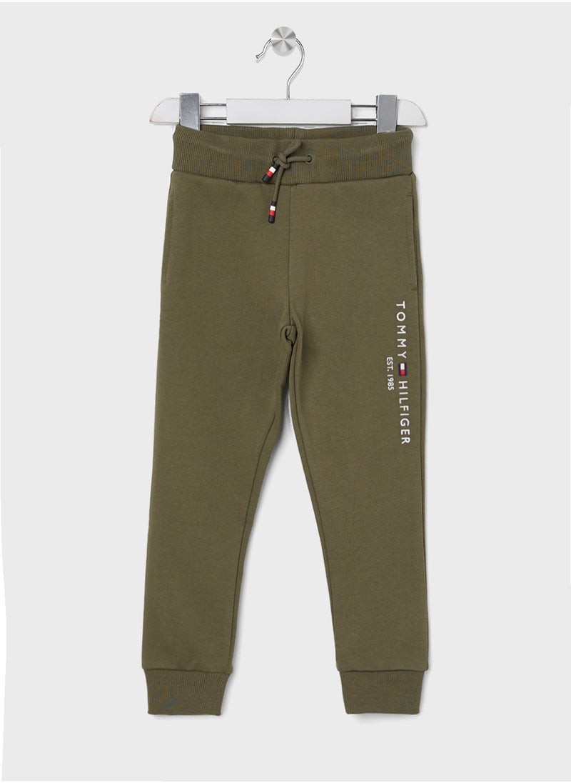 TOMMY HILFIGER Kids Logo Cuffed Sweatpants  - Image 1