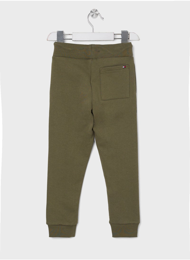 TOMMY HILFIGER Kids Logo Cuffed Sweatpants  - Image 2