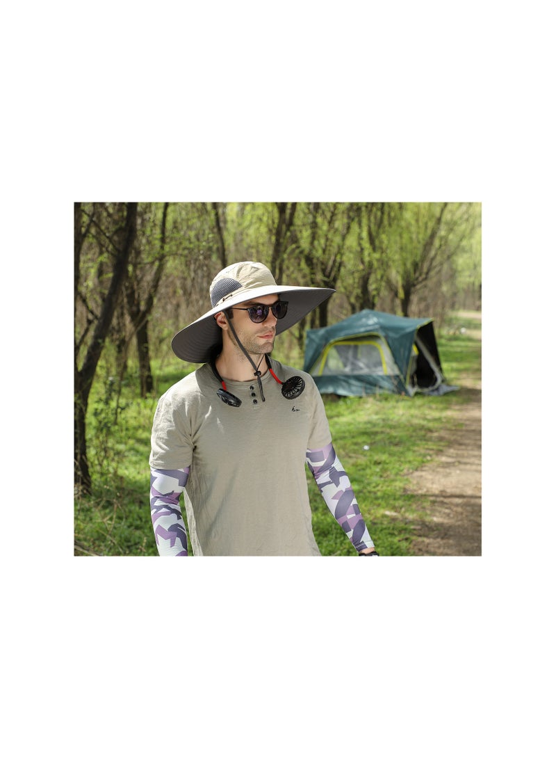 Excefore Men Wide Brim Sun Hats UPF50+ Waterproof Breathable Bucket Hat for Fishing, Hiking, Camping - Image 4