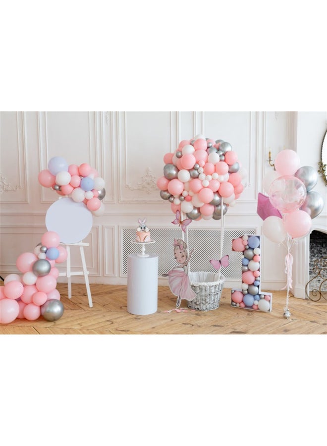 بالونات ملونة حسب عمر الطفل مائة يوم، خلفية تصوير مشهد عيد الميلاد، غطاء حائط لمواد التصوير، قماش خلفية التصوير - Image 5