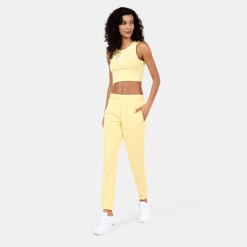 NEW ERA Yellow Women's MLB Los Angeles Dodgers LE Crop Top for Women | Best Price UAE