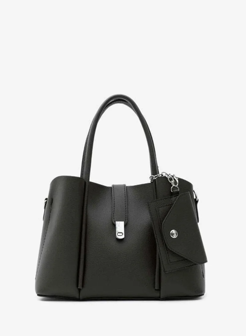 Guide Cardholder Charm Hand and Shoulder Bag Black.