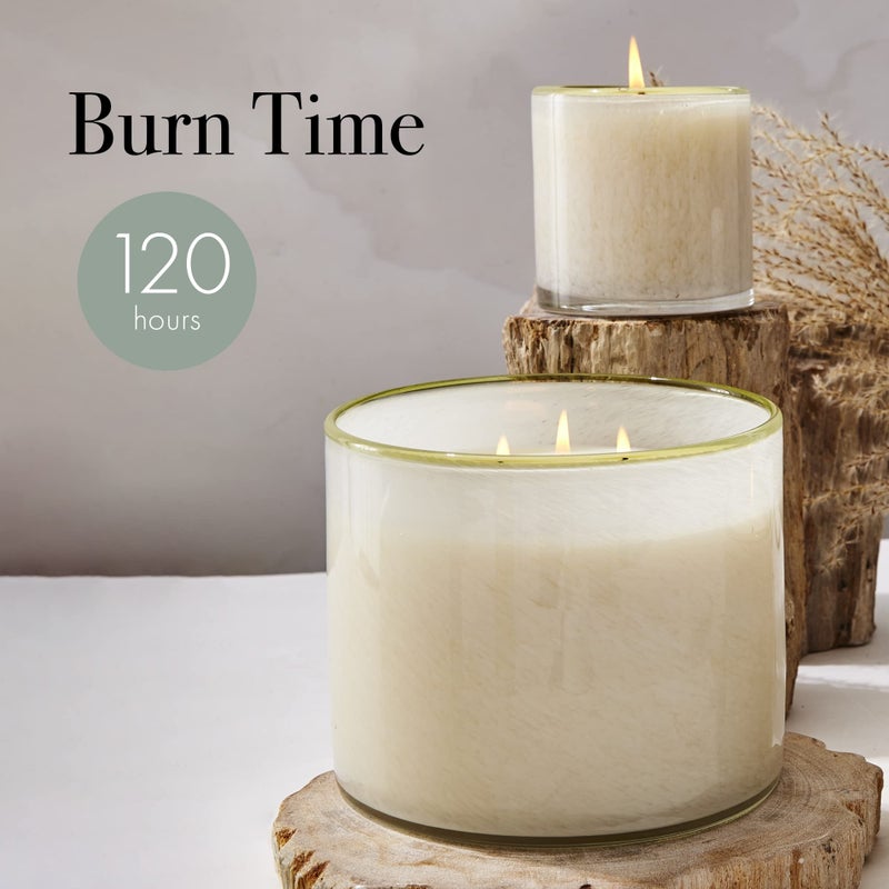 لافكو نيو يورك Lafco New York 3 -Wick Candle Feu de Bois - 30 أوقية - وقت حرق 120 ساعة - وعاء زجاجي قابل لإعادة الاستخدام - مصنوع في الولايات المتحدة الأمريكية  - Image 4