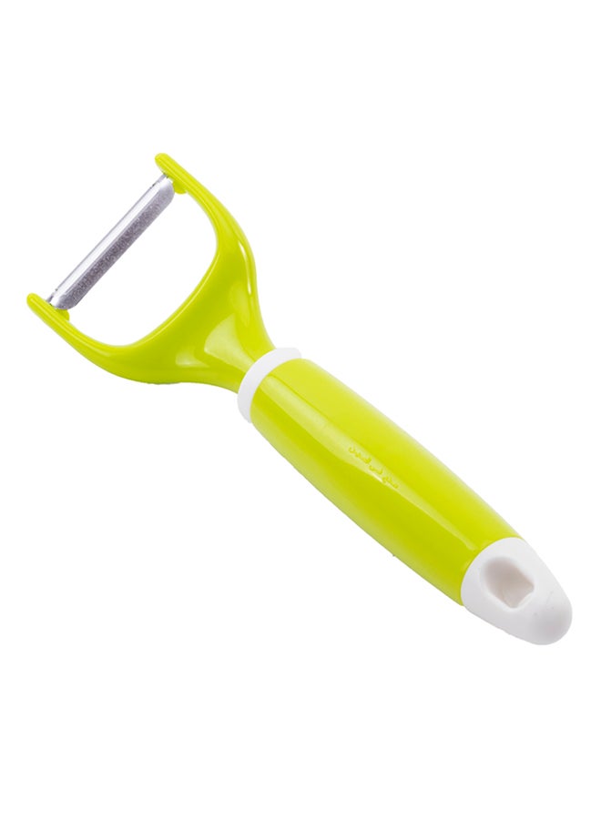 Royalford Asparagus Peeler Stainless Steel + Abs 20X5.8Cm Dishwahser Safe Marks & Stain Resistant Multicolor Green/White/Silver - Image 1