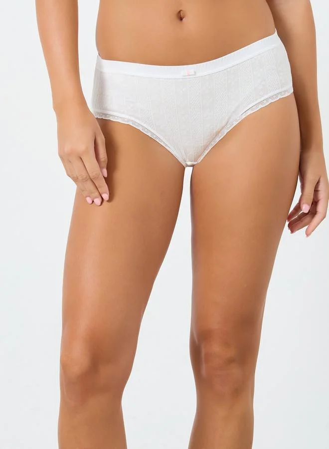 Styli  Pack of 5 - Jacquard Hipster Brief with Bow Detail for Women | Best Price UAE