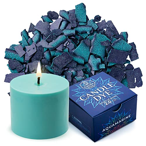 Candle Shop Aquamarine Candle Dye 2oz for Soy Candle Making – Highly Concentrated Candle Wax Dyes – Candle Shop Premium Color Dye Chips for Soy Wax, Beeswax, Paraffin - Image 1