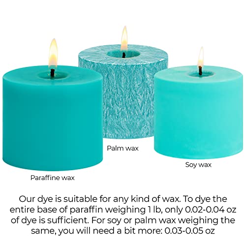 Candle Shop Aquamarine Candle Dye 2oz for Soy Candle Making – Highly Concentrated Candle Wax Dyes – Candle Shop Premium Color Dye Chips for Soy Wax, Beeswax, Paraffin - Image 5