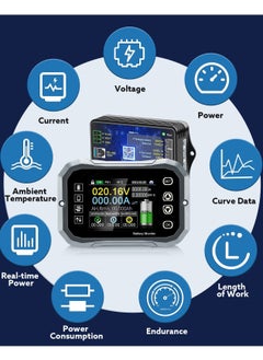 KASTWAVE 100A Smart Battery Monitor - RV Battery Monitor with Shunt Support High/Low Voltage Programmable Alarm for Battery 0V-120V Support Bluetooth for 12V Lithium Sealed, Gel, Flooded Batteries  - Image 5