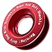 PEATOVIE Recovery Ring 66000 lbs for Winch Snatch Compatible for SUV UTV ATV OffRoad Vehicle and Truck Pulley Towing Ring for Synthetic Rope and Soft Shackle Red - Image 2