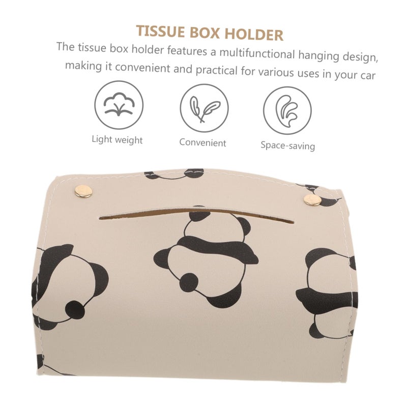 Multifunctional Car Tissue Box Holder Organizes Paper Towels And Keeps Car Neat - Image 4
