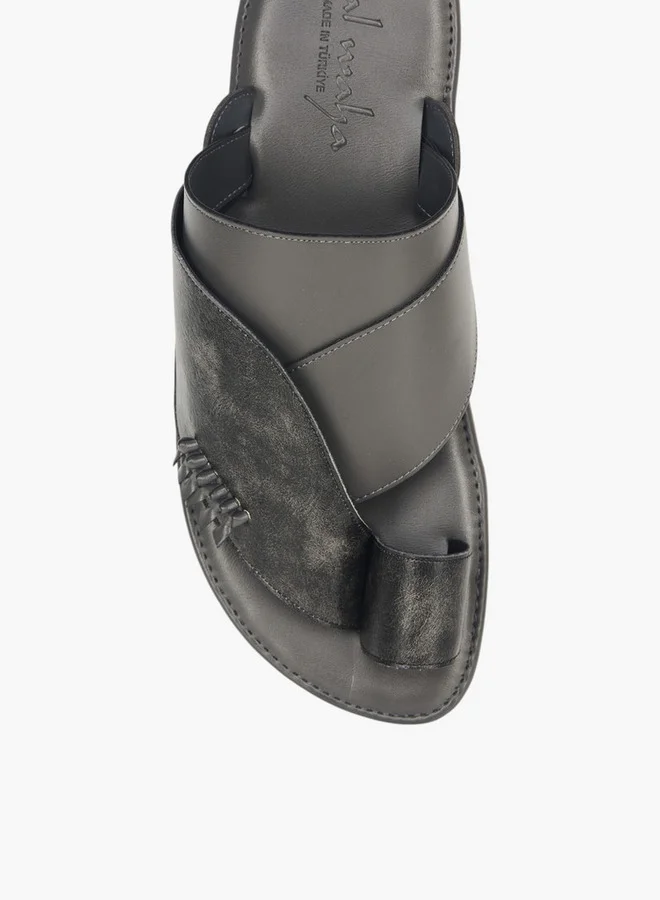 Al Waha Men's Arabic Sandals with Toe Loop - Ramadan Collection