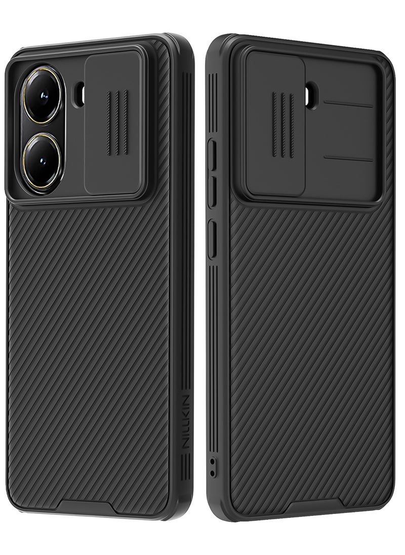 ماركة غير محددة - لجراب Xiaomi POCO X7 Pro، غطاء منزلق لحماية عدسة الكاميرا، واقي صدمات من مادة TPU+PC، غطاء هاتف محمول مقاوم لبصمات الأصابع، نحيف ومتين لحماية مثالية. - Image 1