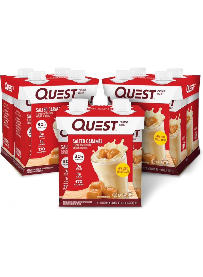 Quest Protein Shake Salted Caramel Flavor 325ml Pack of 12 - Image 1