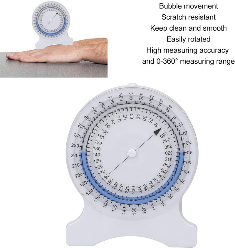 Inclinometer 360° Rotation, Precise Measurement, Scratch Resistant, Leak Proof Design, for Physical Professionals, Students, and Rehab Assessments (Blue) - Image 4