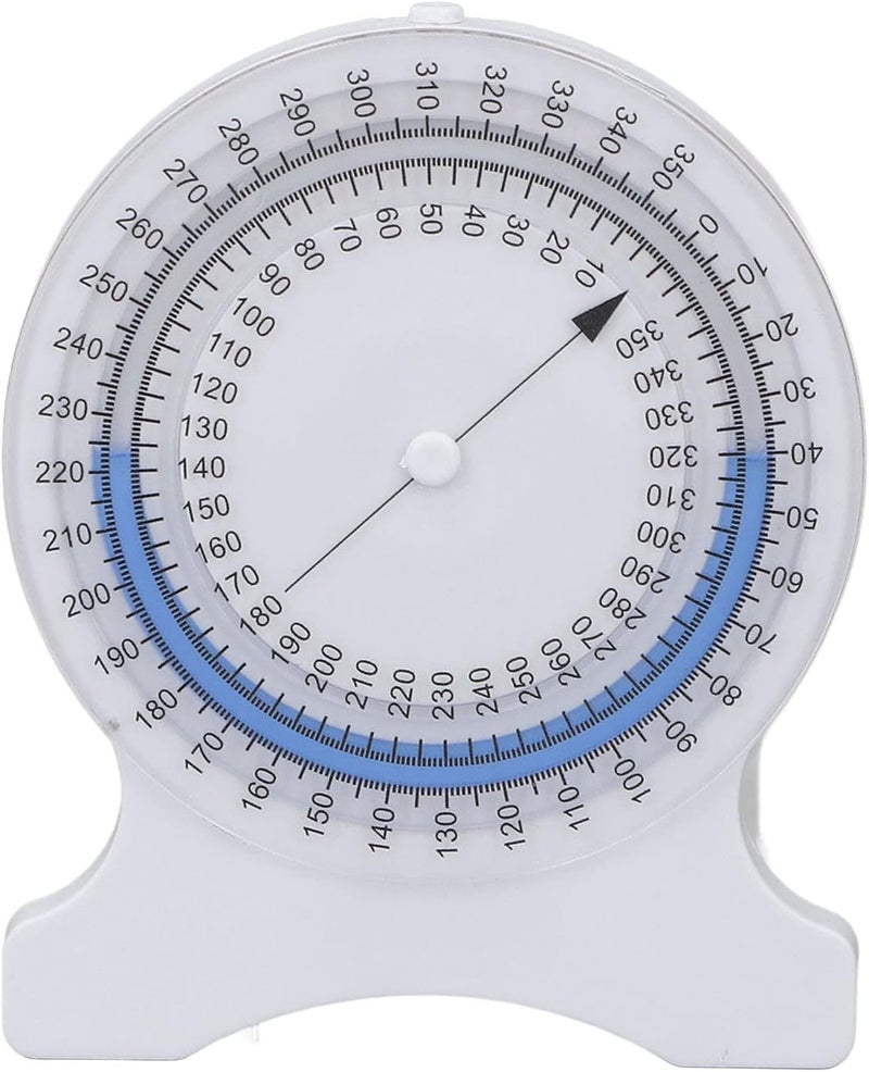 Inclinometer 360° Rotation, Precise Measurement, Scratch Resistant, Leak Proof Design, for Physical Professionals, Students, and Rehab Assessments (Blue) - Image 1
