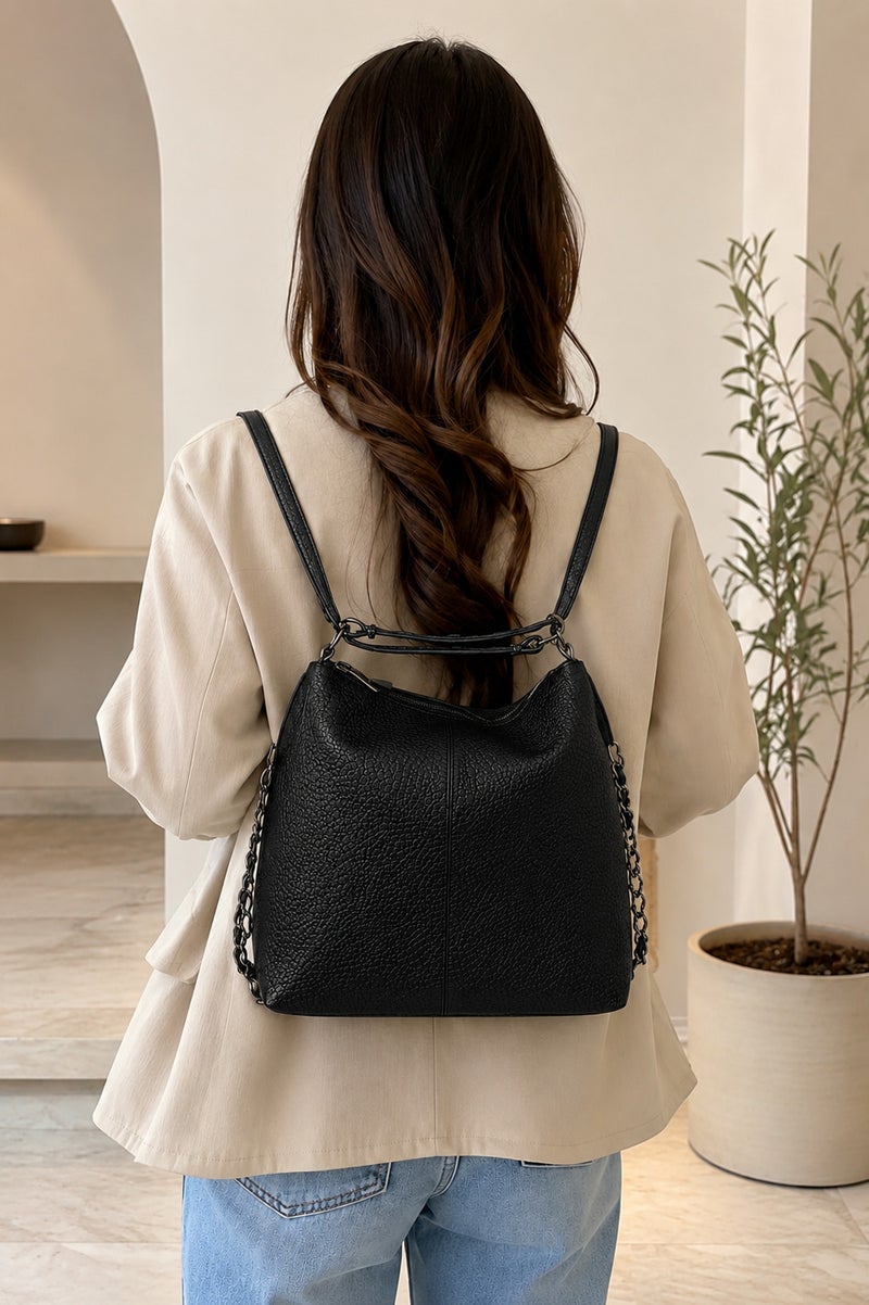 Women's Large Hobo Shoulder Bag with Adjustable Strap - Image 2