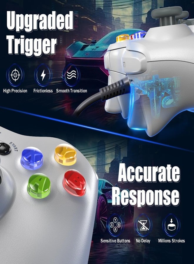 Gamrombo Wired Controller for Xbox 360-2 Pack, Compatible with xbox 360/360 S/360 E, with Dual-Vibration, 2.5mm headphone Jack - Image 5